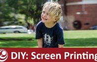DIY – T-Shirt Print / Screen Printing Using Stencil Technique