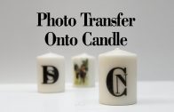 DIY – Easy Photo transfer onto candles